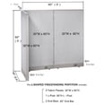 thumbnail image 2 of GOF L-shaped Freestanding Partition 30"D x 60"W x 60"H, Office Room Divider, Privacy Screen, Workstation Cubicle, 2 of 11