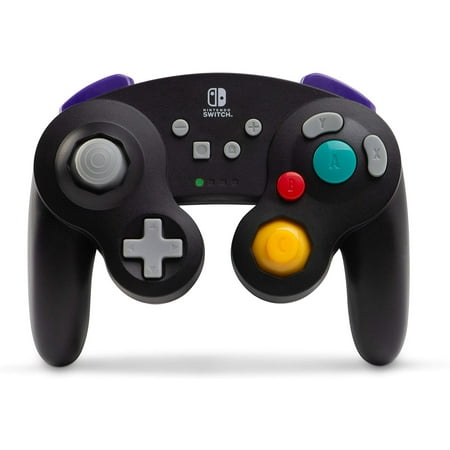 PowerA Wireless Controller for Nintendo Switch - GameCube Style: Black (Best Aftermarket Gamecube Controller)
