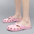thumbnail image 4 of Women Rhinestone Flat Sandals EVA Garden Sandals Summer Shoes Lightweight, 4 of 8