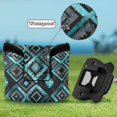 thumbnail image 6 of Haosy Turquoise Black Marble Golf Mallet Putter Cover Strong Magnetic Leather Golf Club Headcover Closure, 6 of 7