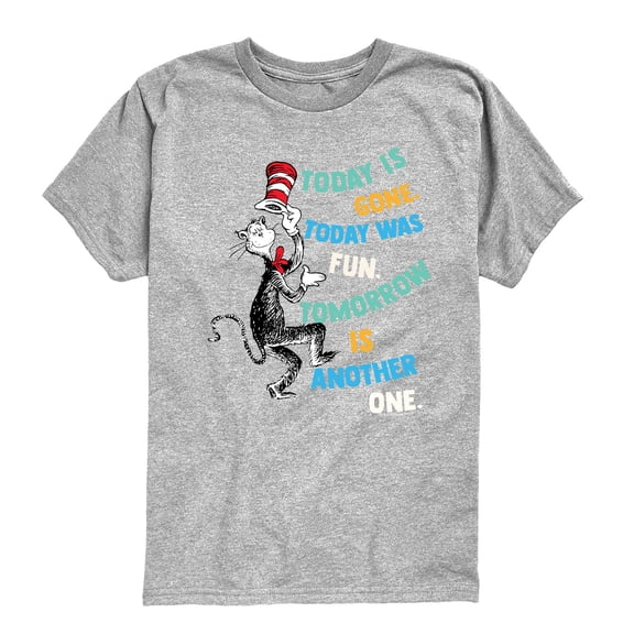 The Cat in the Hat - Today Was Fun - Youth Boys Short Sleeve Graphic T-Shirt