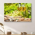 thumbnail image 4 of Green Grapes & White Wine with Corks Drinks Cocktails Photography Modern Art Chic Scenic Multicolor Ultra for Living Room, Bedroom, Office - 12"x18", 4 of 5