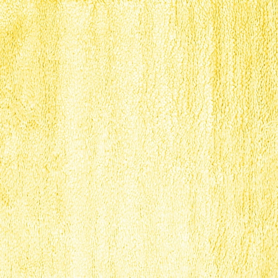 Ahgly Company Indoor Square Solid Yellow Modern Area Rugs, 8' Square