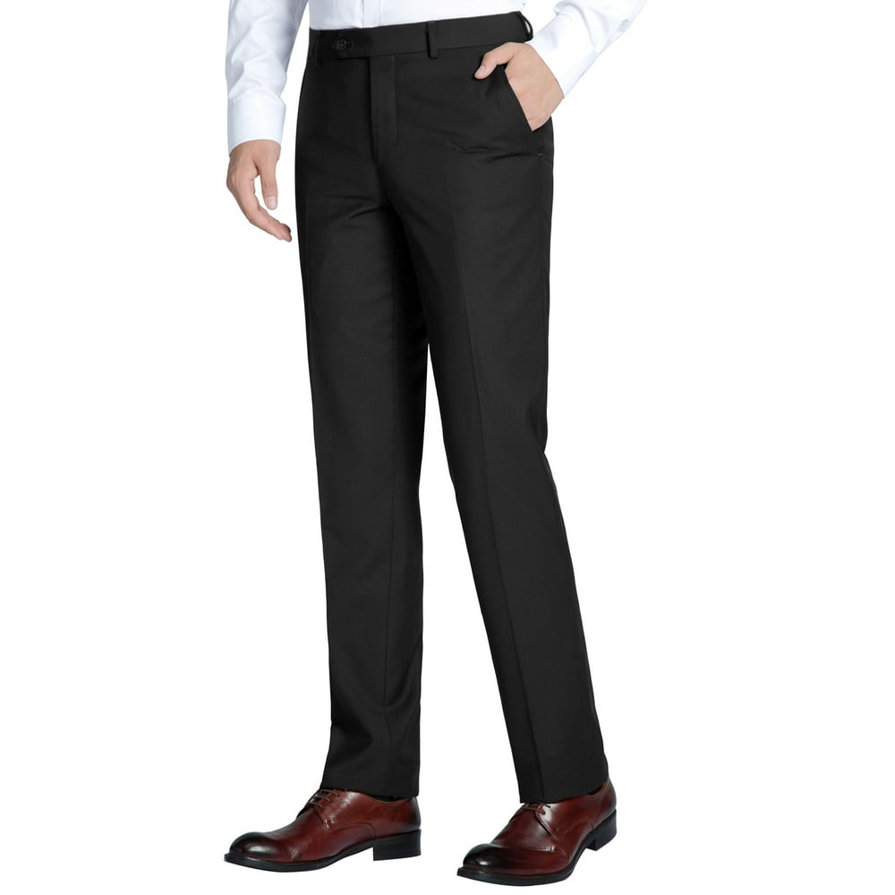 Verno - Men's Classic Fit Suit Separate Pants Flat Front Performance
