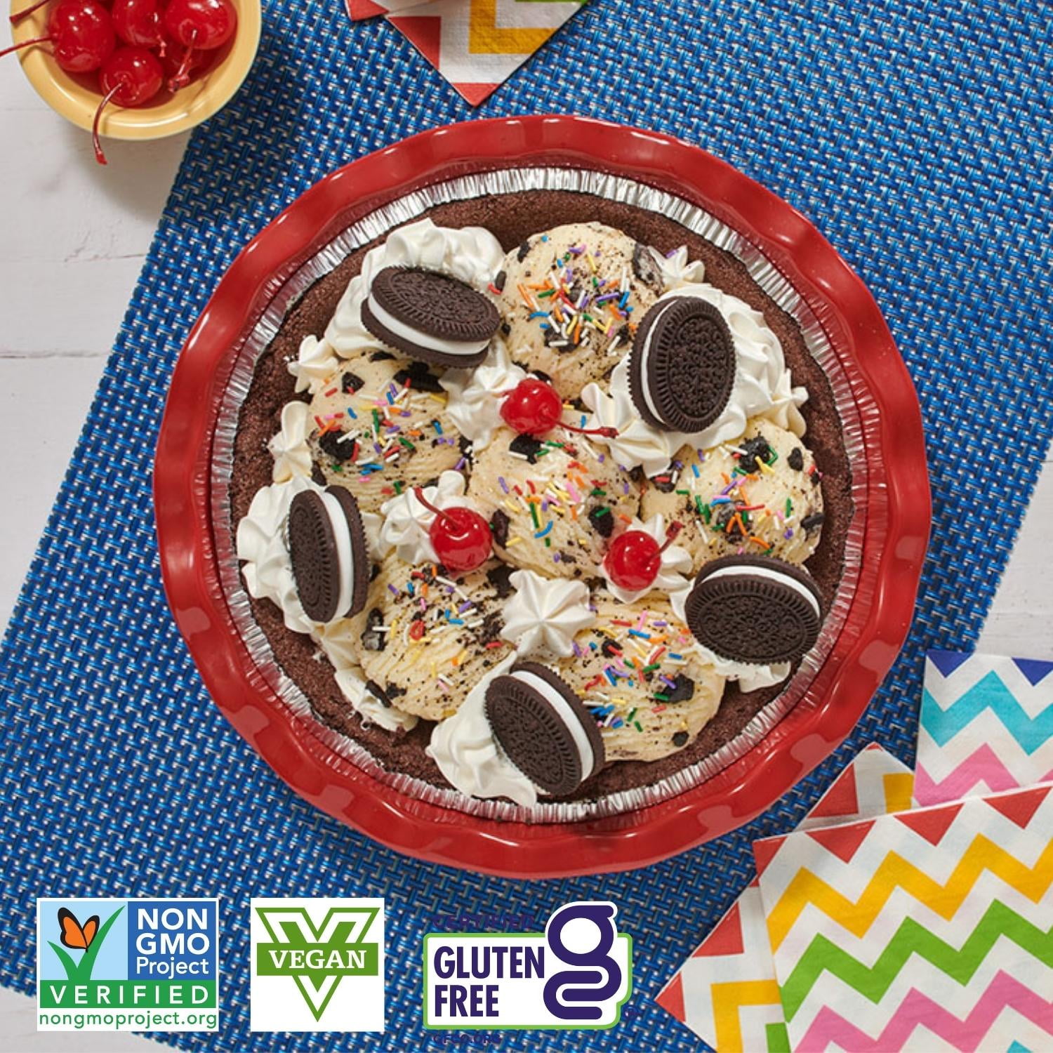 (3 pack) Mi-del Gluten Free Chocolate Snaps Pie Crust 7.1oz