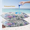 thumbnail image 4 of Lumbar Pillow Covers 20x12 Inch Set of 2, Watercolor Flowers Waterproof Outdoor Pillow Covers, Spring Butterflies Floral Gray Plaid Decorative Cushion Pillowcases for Couch, Sofa, Bed, Garden, Patio, 4 of 9