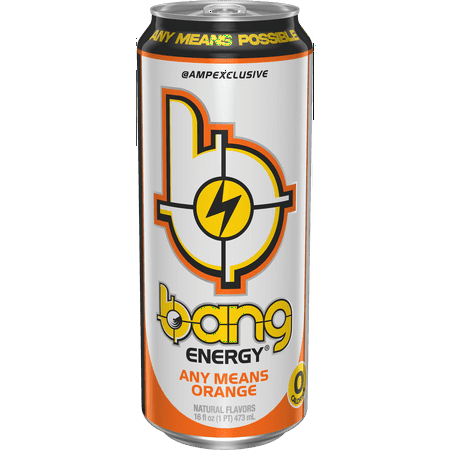 Bang Energy Drink, Any Means Orange, 16 fl oz (4 pack)