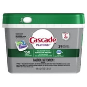 Cascade 1669175 Détergent pour lave-vaisselle Platinum Fresh Scent Pods - Paquet de 39
