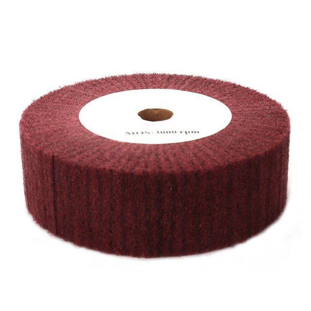 RANMEI 150mm / 5 Abrasive Nylon Grinding Wheel 320 Flap Polishing Disc