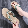 thumbnail image 4 of Wuffmeow Women Summer Concise Anti-slip Wear-resistance Flower Pattern Sweet Flip Flops, 4 of 5