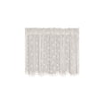 thumbnail image 1 of Semi Sheer Valance Curtain with Embroidery, 55 x 18 Inches Polyester Cafe Curtain for Kitchen Window and Door, Rod Pocket Design, White Lace Trim, Easy Care, Modern Home, 1 of 7