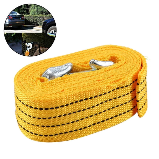 Écharpe en Nylon Résistant Jaune Souple et Légère avec Boucles de Renforcement