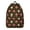 Funny Donut Dess, variant on Retro Checkerboard Backpack, Colorful Plaid Print Daypack with Vintage Aesthetic and Geometric Striped Design