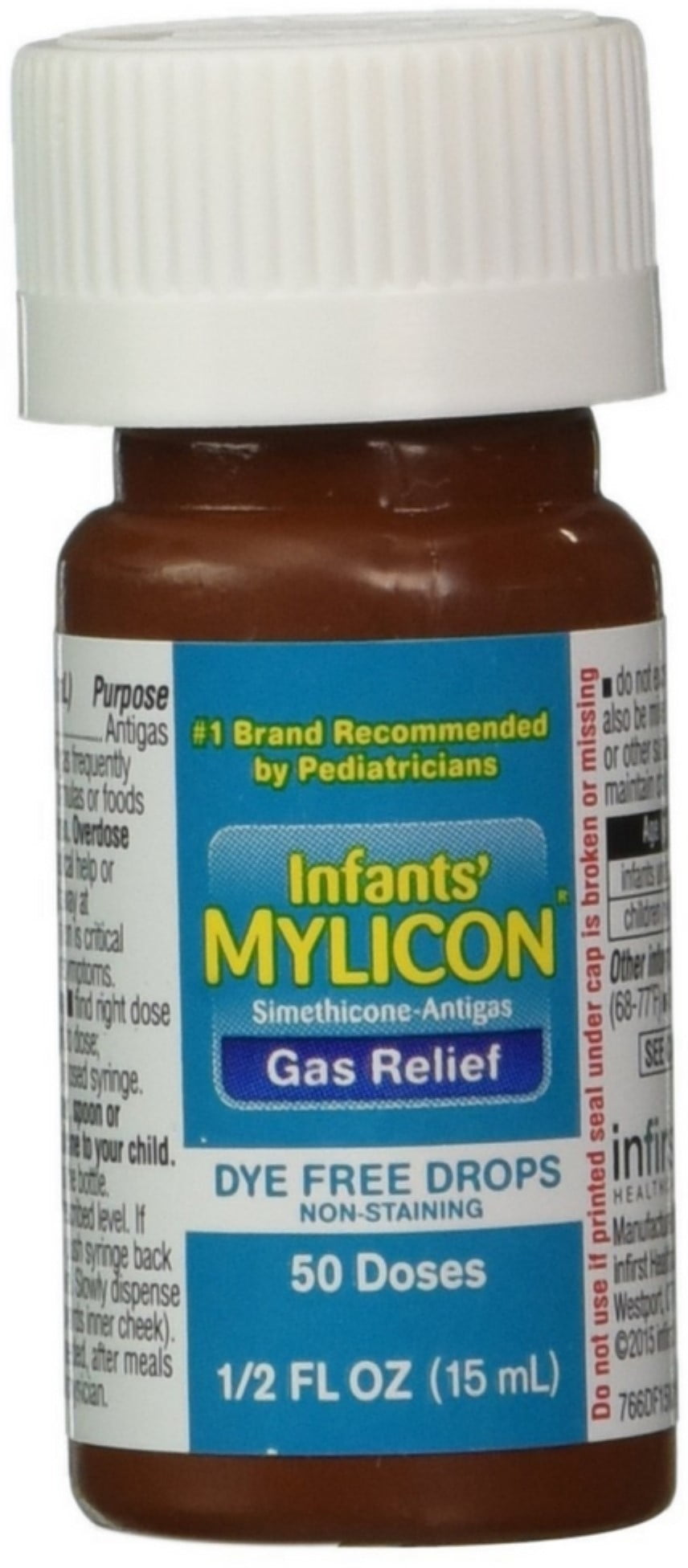 2 Pack Mylicon Infant Gas Relief Dye Free Drops 0.50 oz