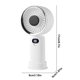 thumbnail image 3 of Ventilador portátil USB recargable delgado con pantalla digital, viento de alta velocidad, diseño compacto portátil para uso en exteriores, viajes y escritorio, 3 of 8