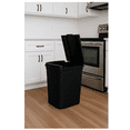 thumbnail image 4 of Mainstays Kitchen Trash Can, 7.6 Gallon Plastic Garbage Bin with Touch Top Lid, Black, 4 of 11