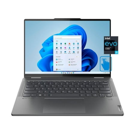 Lenovo - Yoga 7i 2-in-1 14" 2.2K Laptop - Intel Evo Platform - Intel Core i5-1335U with 16GB Memory - 512GB SSD - Storm Grey