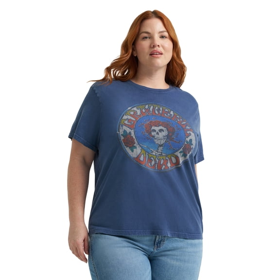 Lee® Women's Plus Short Sleeve Grateful Dead Graphic Band Tee