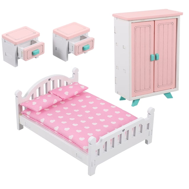 Miangastore 1 Ensemble Maison de Poupée Ensemble de Chambre Accessoires de Poupée Miniatures Jouets de Jeu de Rôle