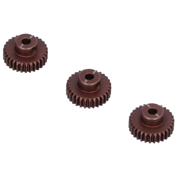 Rc 30t Pinion Gear 48dp Motor Pinion Gear 3.175mm Shaft Pinion Gear 1/10 Rc Pinion Gear Brushless/brushed Motor Pinion Gear 3Pcs 48DP 30T Steel Pinion Gear For 1/10 RC Car 3.175mm ANGGREK Otros