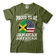 thumbnail image 4 of Proud To Be Jamaican American Shirt Jamaica USA Flag Shirt Jamaican Patriotic Gift Shirt, 4 of 6