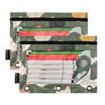 thumbnail image 2 of 2 Pack Flip Folders with Clear PVC Window Binder Pouches 3-Ring Binder Organizer for Office & Home Cute Colorful Chickens Pattern, 2 of 6