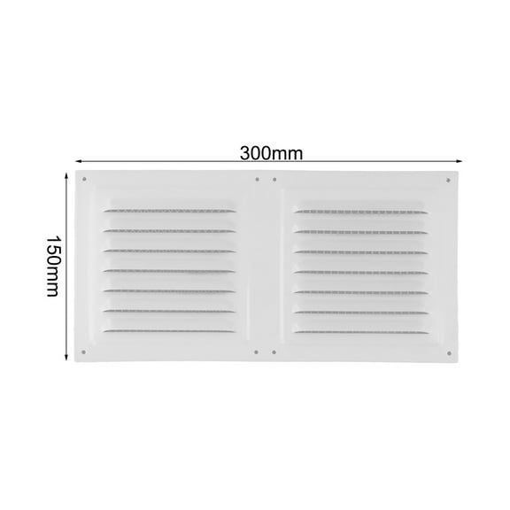 Goodhd Ventilation Grille With Insect Screen Vent Cover Airflow For Hvac Or Ceiling-Black