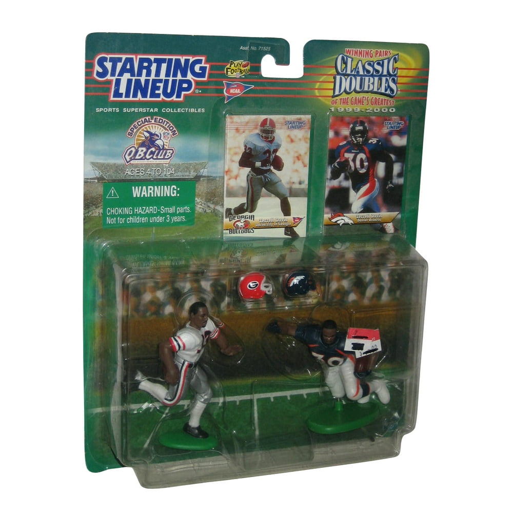 NFL Football Starting Lineup Terrell Davis Classic Doubles Kenner