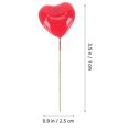 thumbnail image 2 of 40pcs Red Foams Heart Shape Cake Inserts Cake Picks Cake Decor for Valentine's Day, 2 of 7