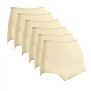 Bali Women`s Set of 6 Skimp Skamp Brief Panty 6, Moonlight Pack of 6