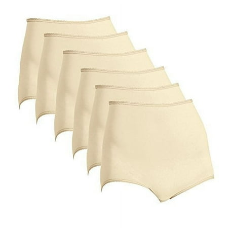 Bali Women`s Set of 6 Skimp Skamp Brief Panty 6, Moonlight Pack of 6