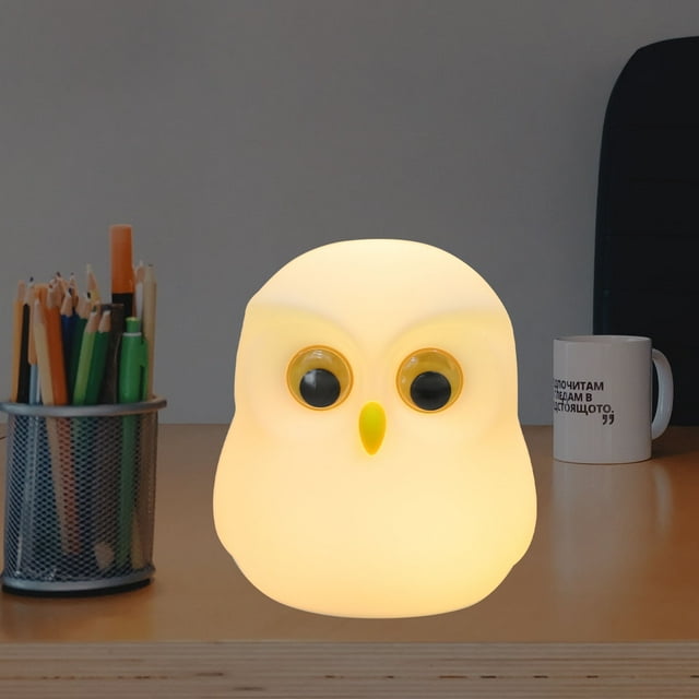 OULII Cartoon Night Light Owl Night Light for Kids Lighting 1Set