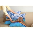 thumbnail image 3 of Ambesonne Summer Throw Pillow Cover 2 Pack, Vacation Resort Ocean, 18", Pale Brown Blue White, 3 of 6