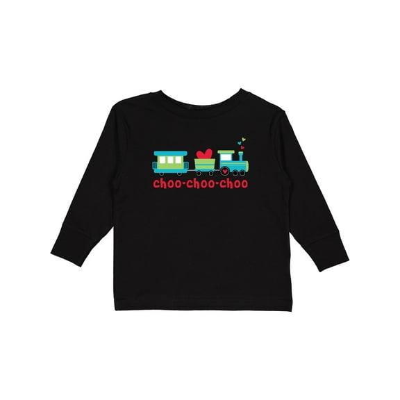 Inktastic Love Train Boys or Girls Long Sleeve Toddler T-Shirt