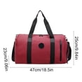 thumbnail image 3 of Polyester Sac de Rangement en Rouge Grande Capacité Sac de Sport de Voyage avec Séparation Humide et Sèche pour Natation Gym Sac à Main (1Pcs) JASKFLY, 3 of 9