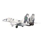 Mikoyan MiG-29UB Fulcrum-B Fighter Aircraft Vasylkiv Air Base, Ukraine 2021 Ukrainian Air Force 1/72 Diecast Model by JC Wings