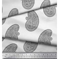 thumbnail image 2 of Soimoi Cotton Cambric Fabric Paisley Block Print Sewing Fabric Yard 56 Inch Wide, 2 of 3
