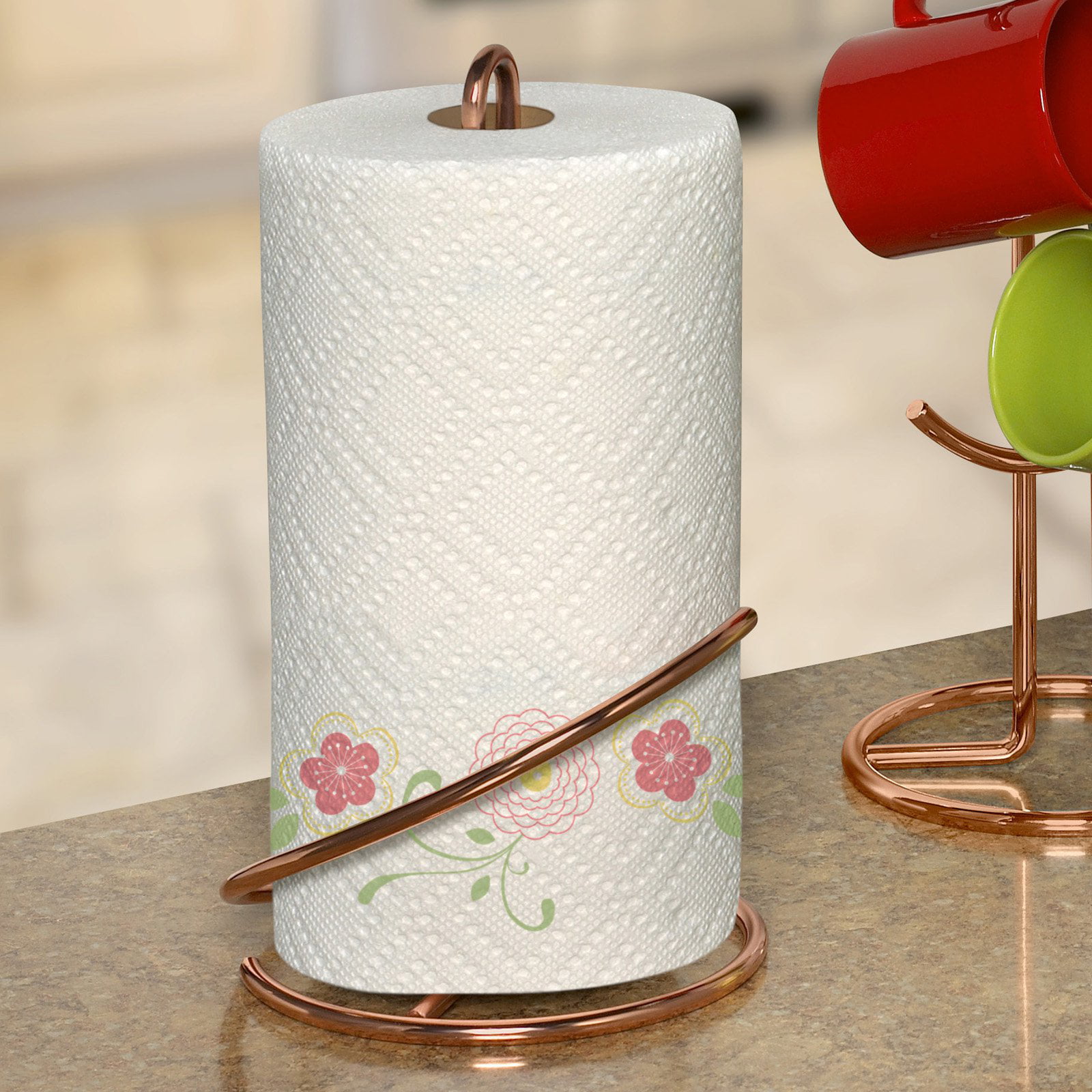 Sunflower Paper Towel Holder Countertop Kitchen Paper Towel Holder Stand  Farmhou