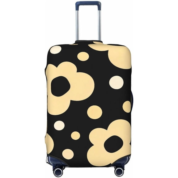 Minimalist Floral Dot Elastic Luggage Cover Elastic Suitcase Cover Protector Scratch-Resistant Covers For 18-21 Inch Luggages S