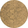 thumbnail image 1 of Ahgly Company Indoor Round Oriental Brown Industrial Area Rugs, 7' Round, 1 of 4