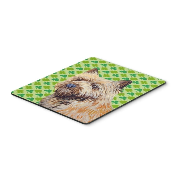 Carolines Treasures LH9185MP "Cairn Terrier St. Patricks Day Shamrock Portrait Mouse Pad Hot Pad or Trivet" Large