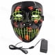 thumbnail image 1 of Disfraz de cosplay Mask Black Ghost, cara completa, luminoso, LED, 1 of 2
