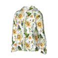 thumbnail image 2 of Kll Watercolor Bright Sunflowers Print Men'S Women’s Upf 50+ Sun Protection Outdoor Hoodie Jacket Long Sleeve Fishing Hiking Performance Shirt- Small, 2 of 8