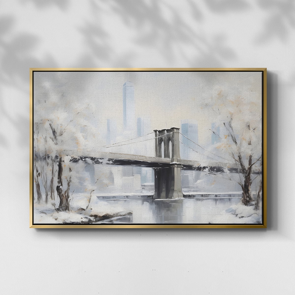 Vintage Landscape-CCXXII By Wexford Home Framed in Gold Wood Gallery Wrapped Canvas 17 in. x 25 in.