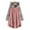 Pink, variant on Babysbule Women's Tops, Jackets& Coat Fashion Women Button Coat Patchworl Tops Hooded Pullover Loose Sweater Blouse Plus Size