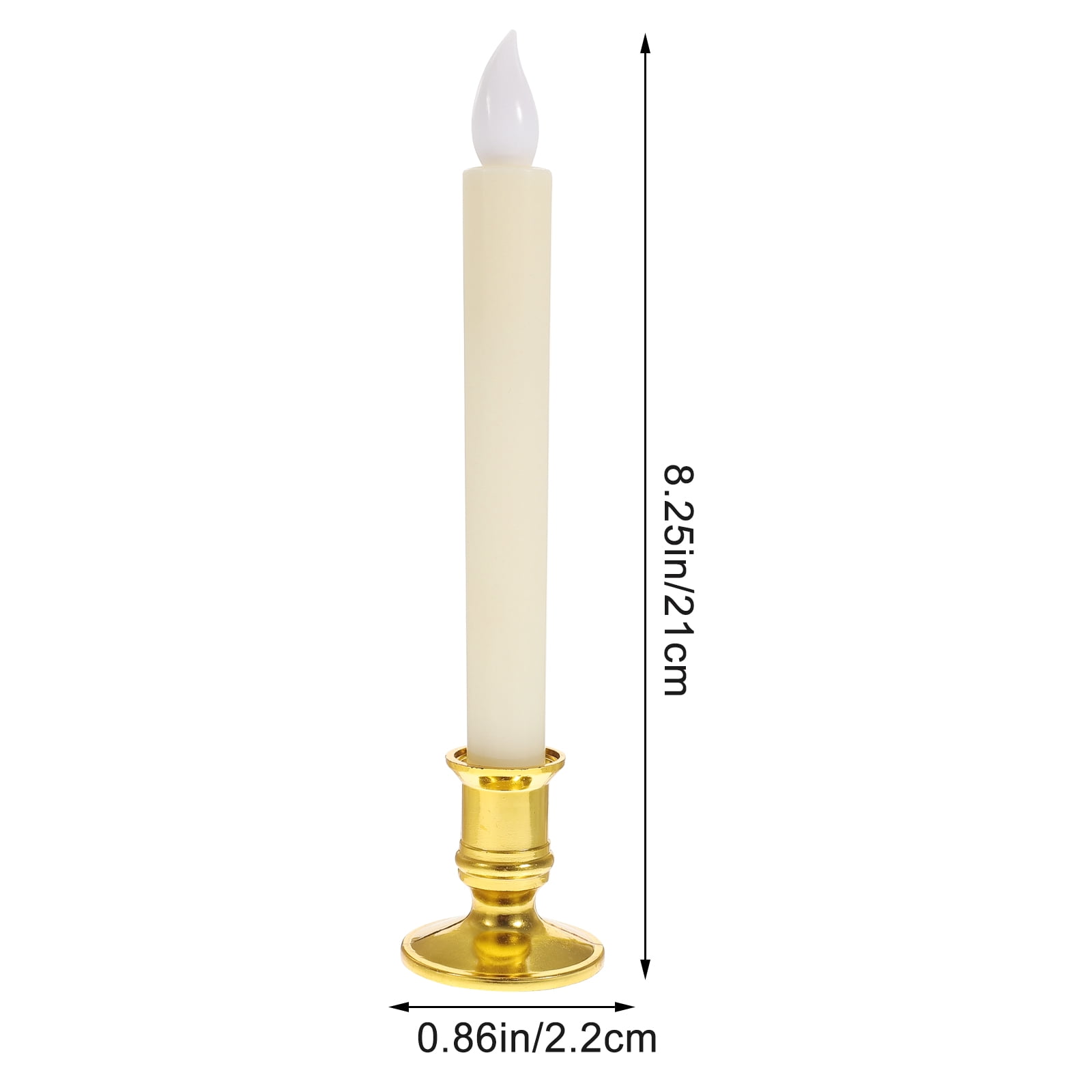 Askfic Candle Lamp 2Pcs LED Electric Window Candles USB Rechargeable for Decoration 10.04"X2.17"X2.17"