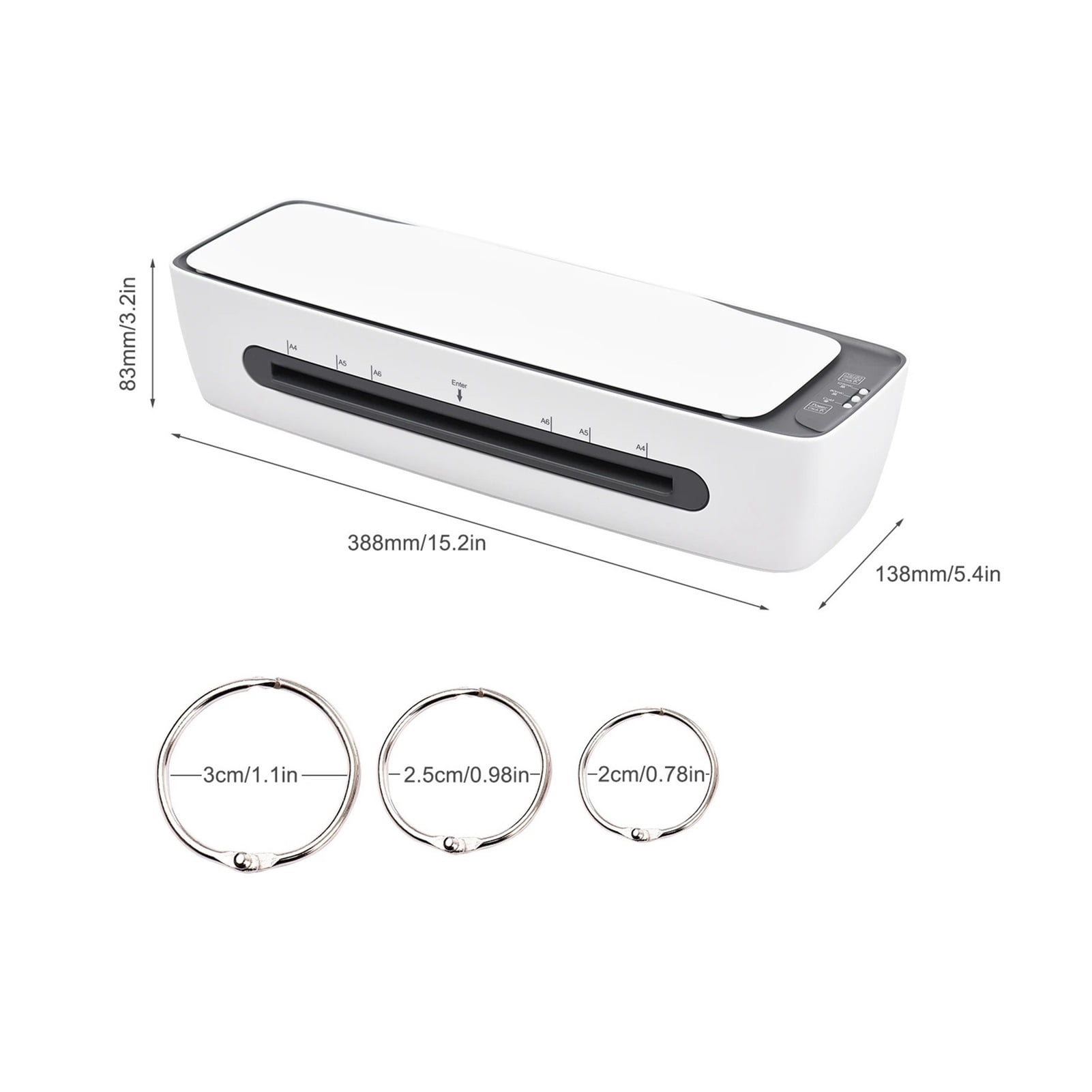 SL688 Desktop Laminator Machine Set A4 Size Multifunctional Hot and Cold Lamination 2 Roll System 9 Inch Max Width