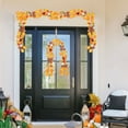 thumbnail image 4 of Kbndieu Artificial Fall Maple Leaf Garland, Fall Colored Hanging Vines Garland with Silk Flowers and Faux Pumpkin Decor for Home Wedding Fireplace Party Arch Thanksgiving Day Decorations, 4 of 6