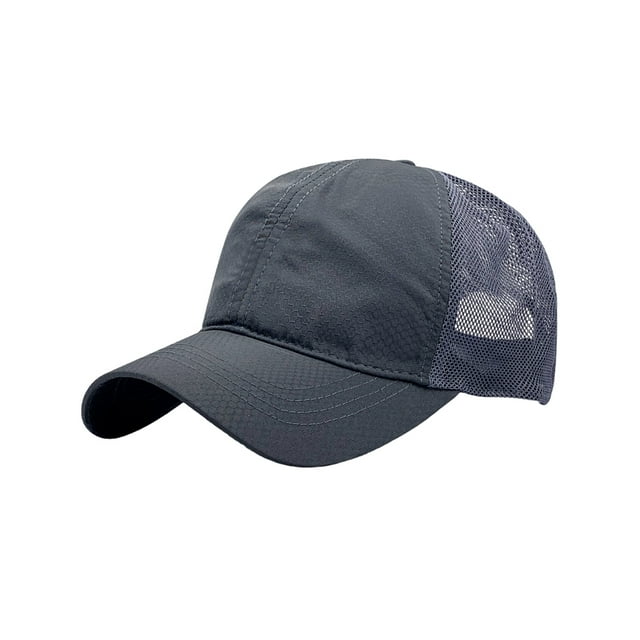 fastboy Adjustable Strap Hat For Men Sun Protection And Sporty Style Breathable Grey L 54-59cm 1Set