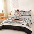 thumbnail image 4 of Manfei Cartoon Rv 7pcs Queen Bedding,Cute Camping Print Bedding Comforter Set Queen,Beige,Light Gray Reversible, 4 of 7